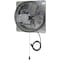 Iliving Silver 18 inch Shutter Exhaust Attic Garage Grow Fan with 3 Speed Thermostat 6 ft. 3 Plugs Cord ILG8SF18V-T - alternate 4